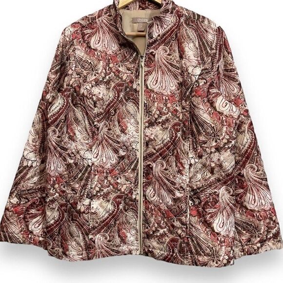 Chico’s Lightweight Quilted Semi Puffy Jacket - Picture 1 of 9